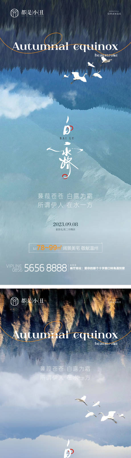 源文件下载【地产白露海报】编号：29300018696807125