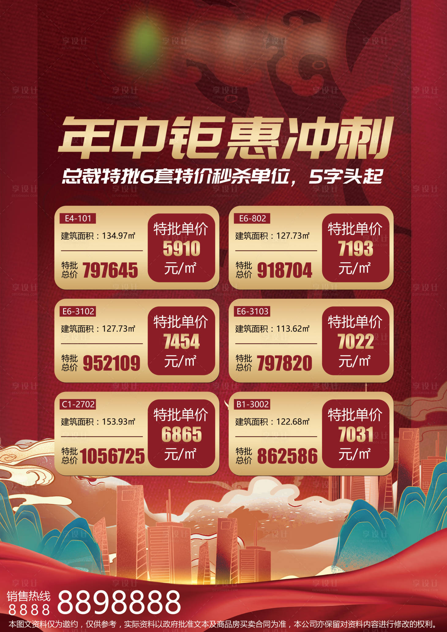 源文件下载【地产楼盘特价房海报】编号：57340018684964768