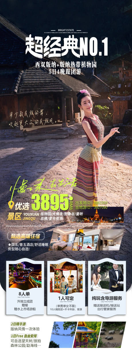 源文件下载【超经典版纳旅游海报】编号：99730018660353920