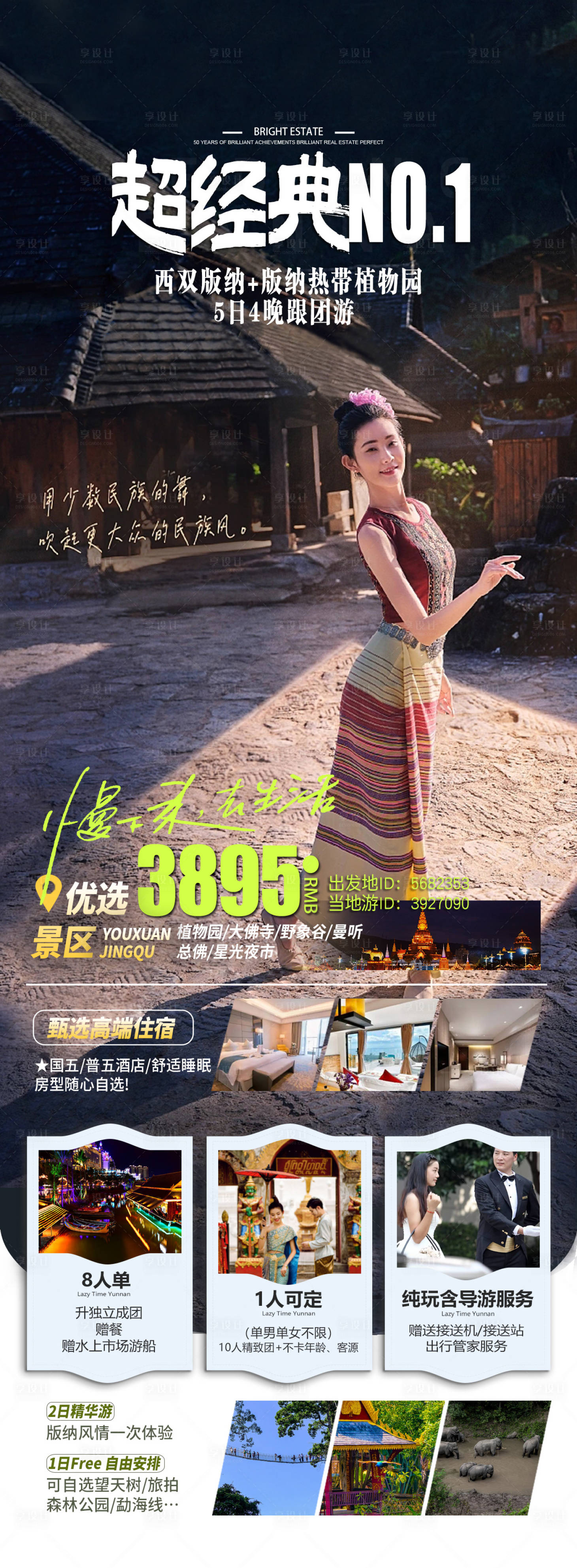 源文件下载【超经典版纳旅游海报】编号：99730018660353920
