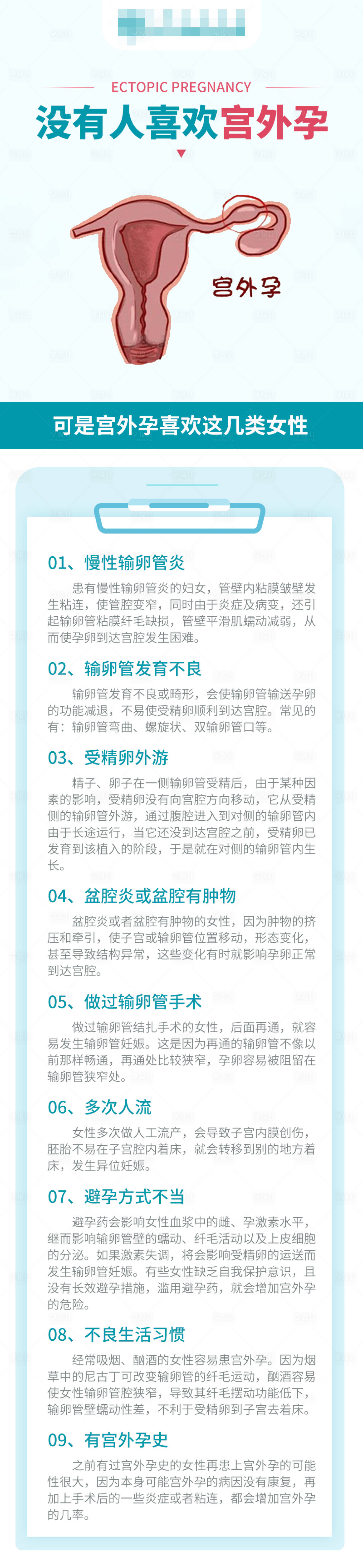 源文件下载【宫外孕科普知识长图】编号：20230819081625654