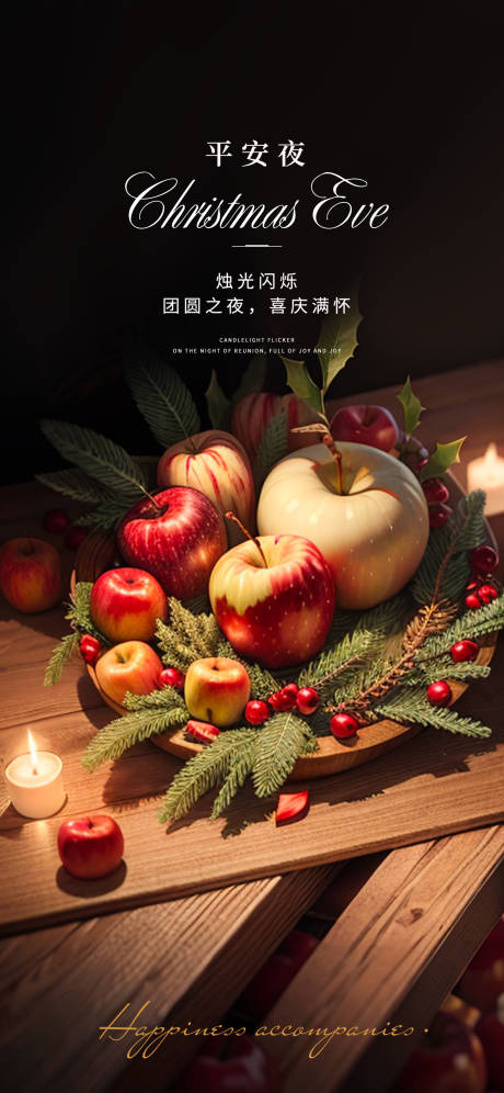 源文件下载【享设计】搜索编号：51640018540269342【平安夜海报】