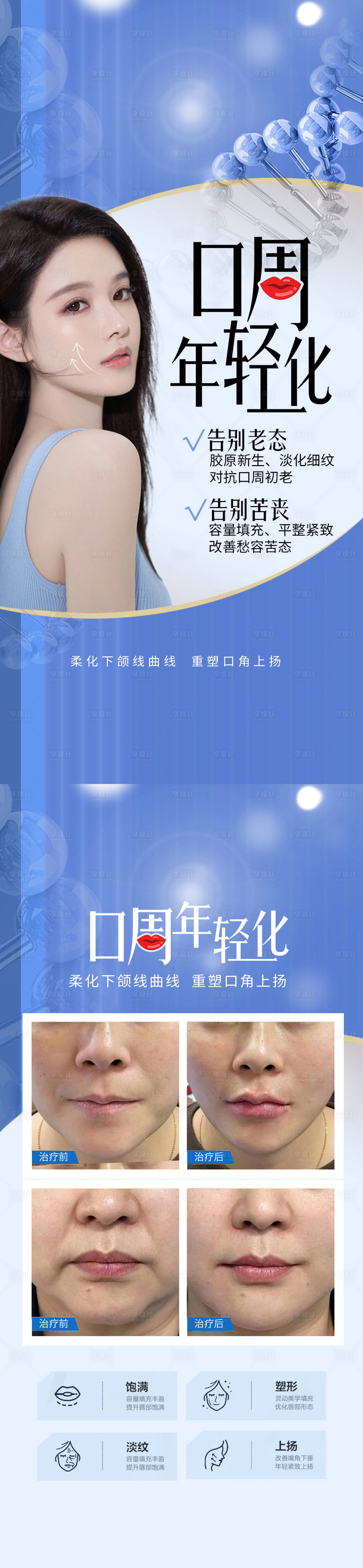 源文件下載【享設計】搜索編號：21610018733372666【醫美口周年輕化海報】