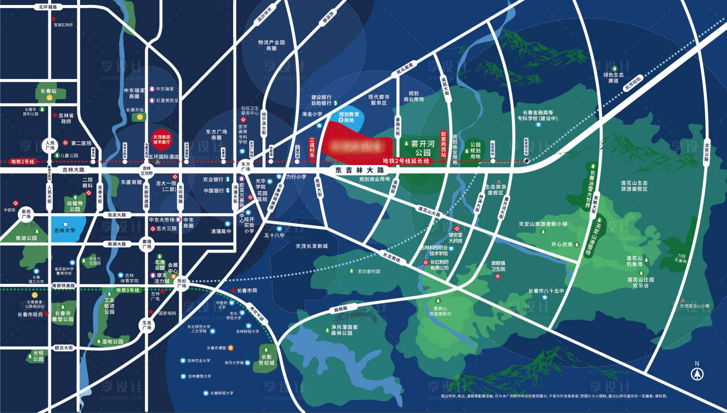 源文件下载【享设计】搜索编号：58780018879568803【地产区位图】
