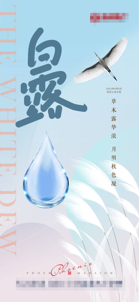 源文件下载【地产节气白露海报】编号：84210019032248582