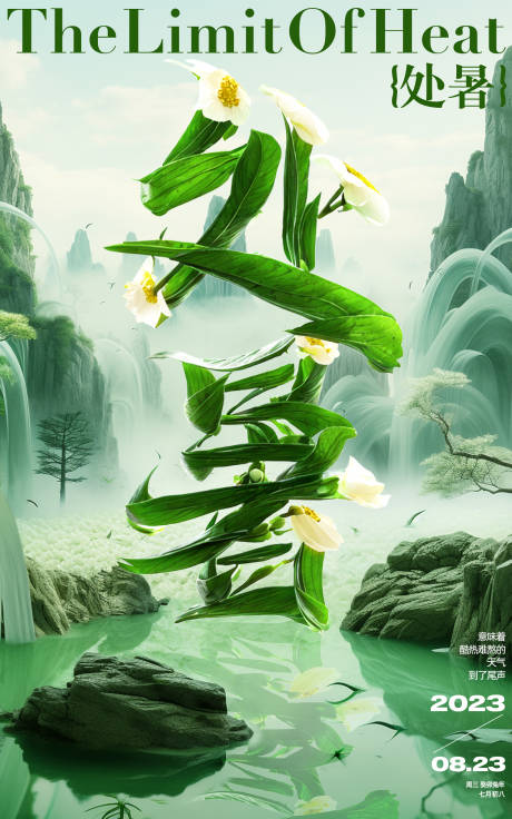 源文件下载【享设计】搜索编号：59020018913757506【处暑节气海报】