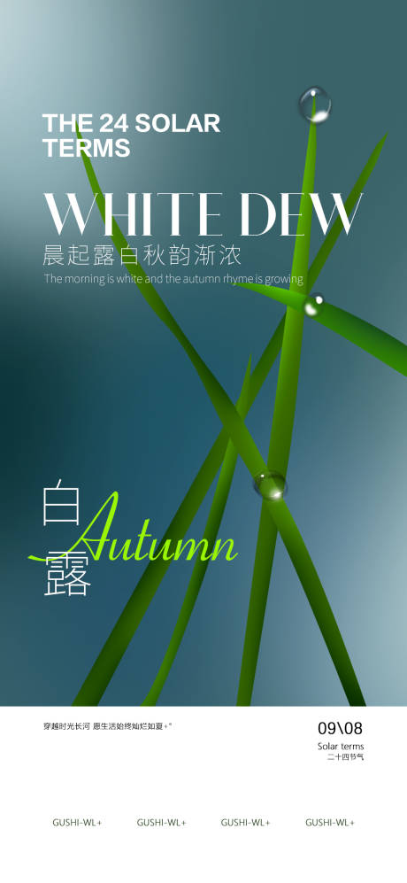 源文件下载【白露节气海报】编号：20230822180304727