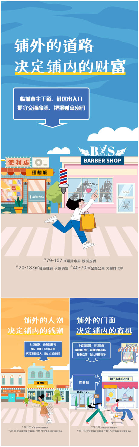 源文件下载【商业商铺价值点系列海报】编号：20230806224125089