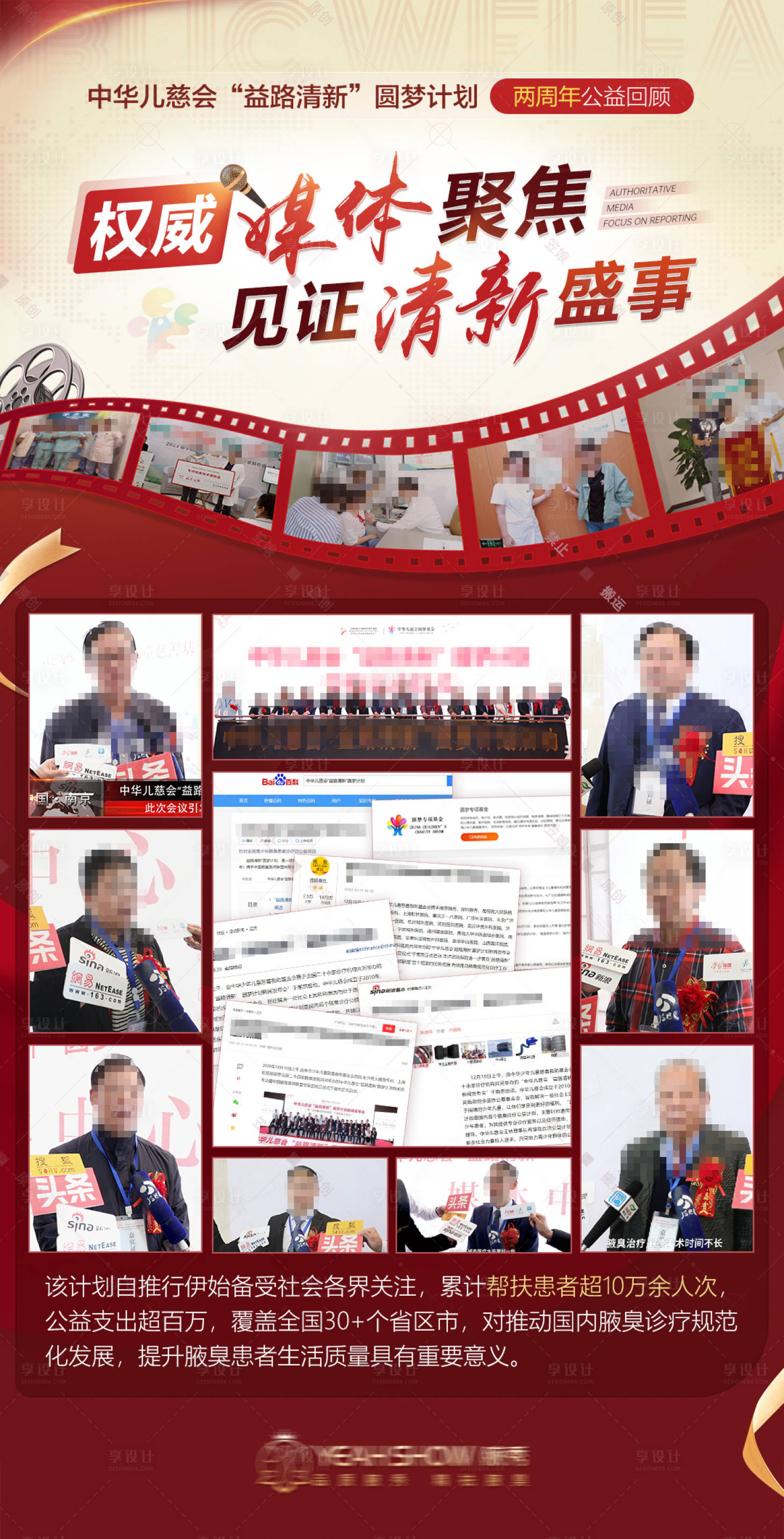源文件下载【享设计】搜索编号：86620018994161003【公益活动周年庆典回顾海报】