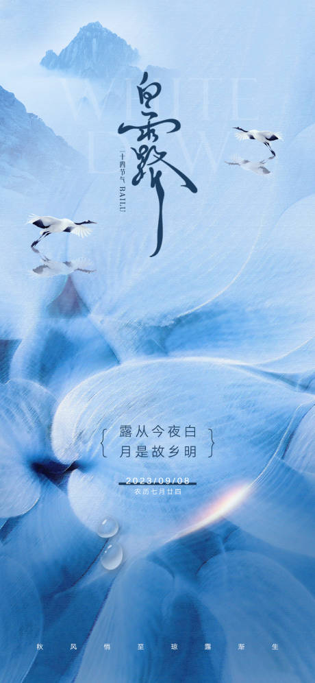 源文件下载【白露节气海报】编号：13780018849686470