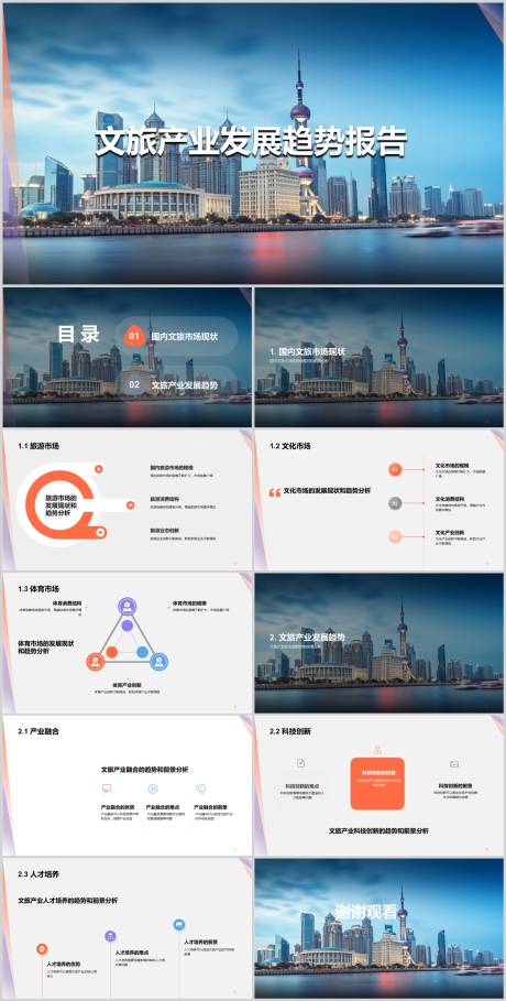 源文件下载【文旅产业发展趋势报告PPT】编号：22920018555978309