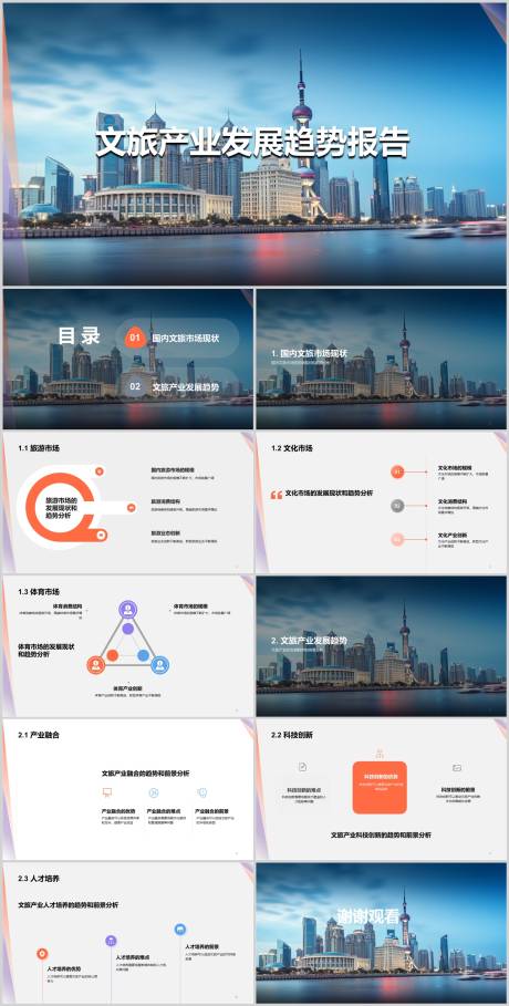 源文件下载【文旅产业发展趋势报告PPT】编号：20230806191539115
