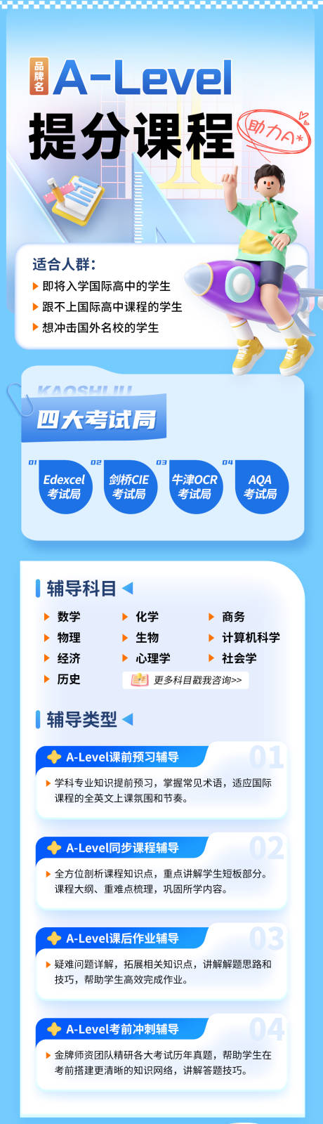 源文件下载【ALevel国际课程长图海报】编号：20230802153319576