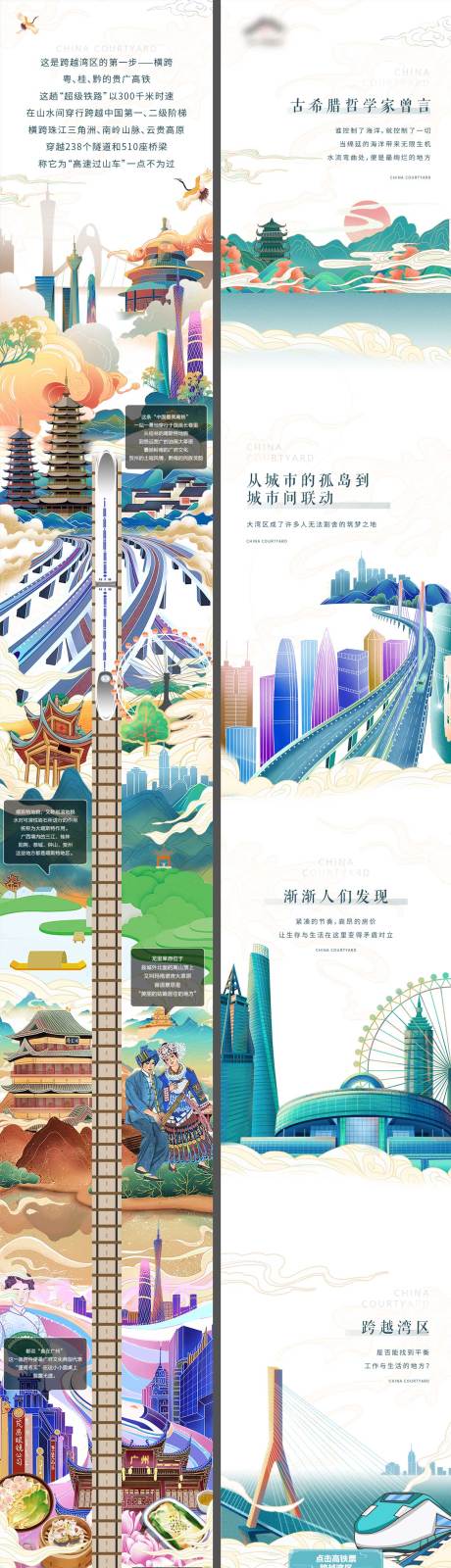 源文件下載【享設計】搜索編號：26620019061313669【地產黔南院子互動長圖專題設計】