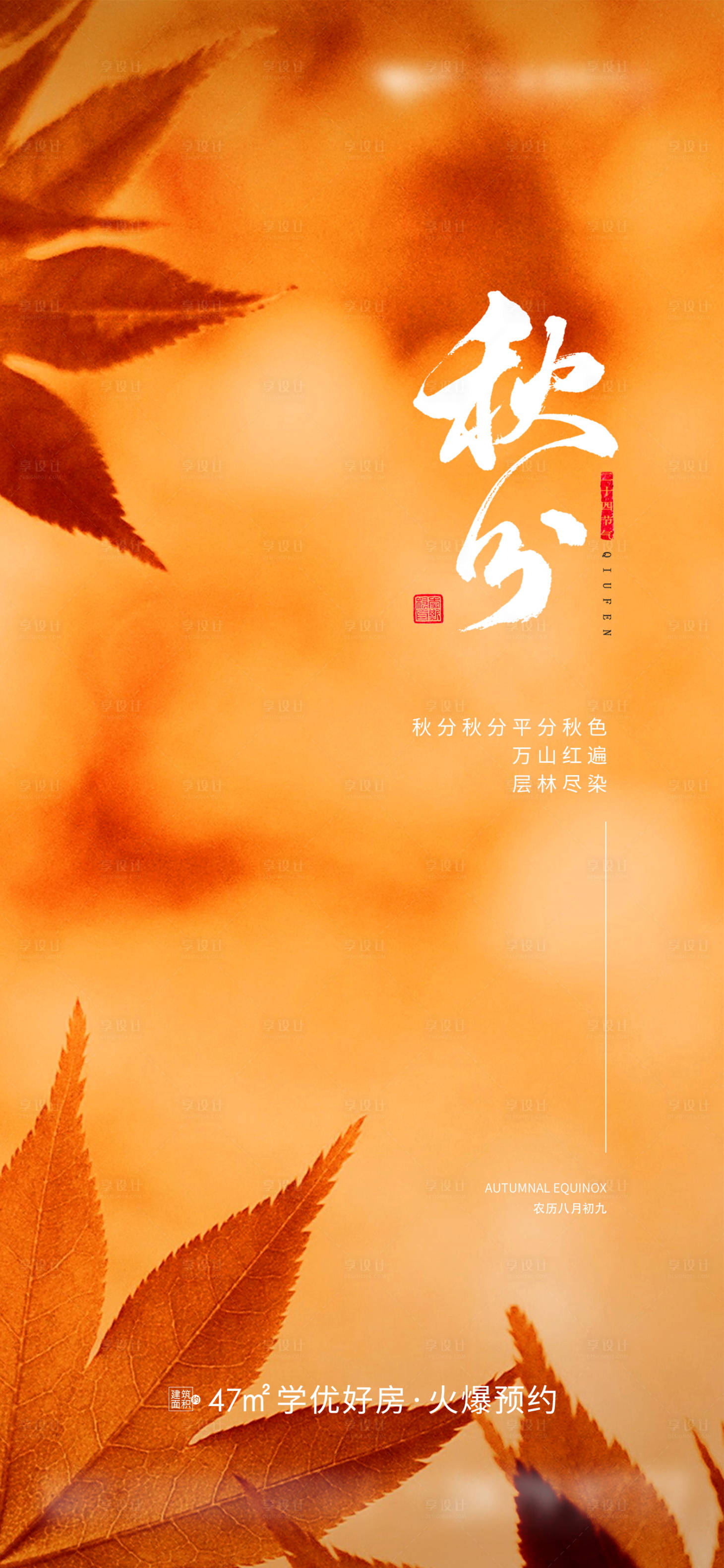 源文件下載【地產秋分節氣海報】編號：26050019074641169