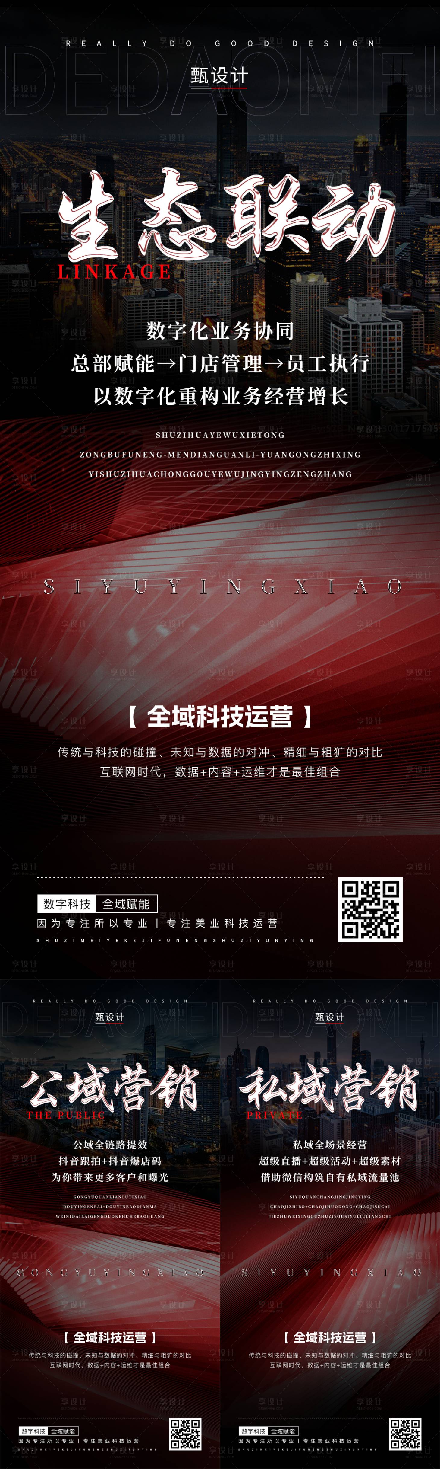 源文件下載【享設計】搜索編號：69330018694477174【全域營銷生態聯動海報】