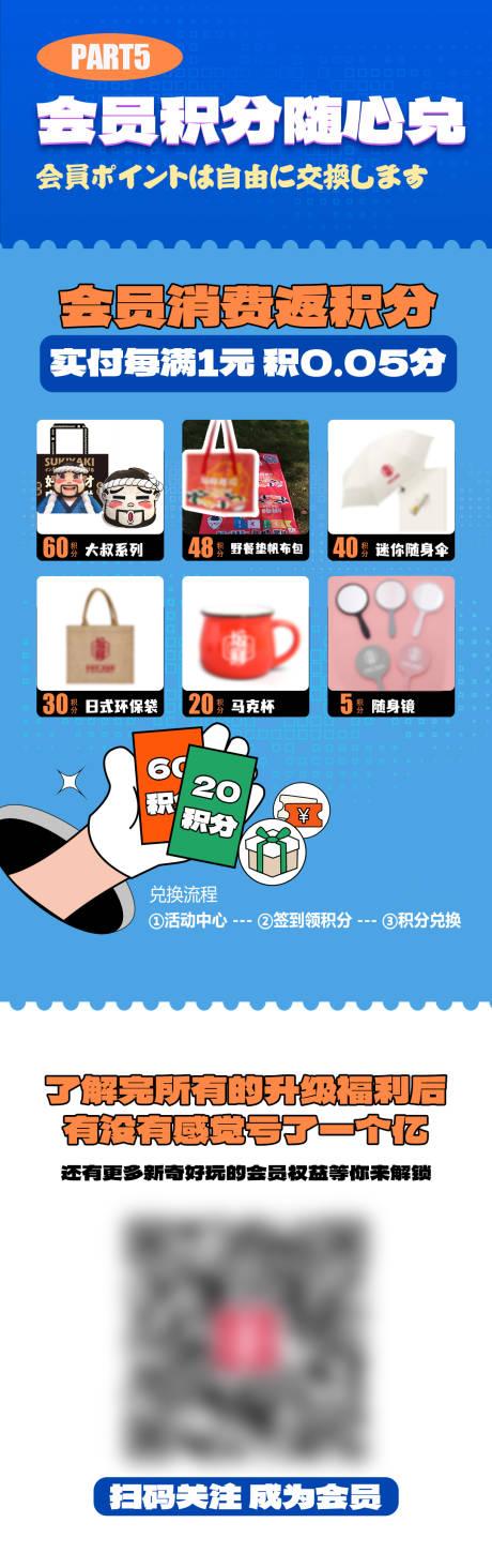 源文件下载【会员积分兑换海报】编号：44970018655607232