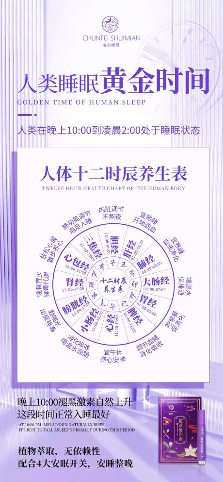 源文件下载【睡眠黄金时间海报】编号：11900018976805764