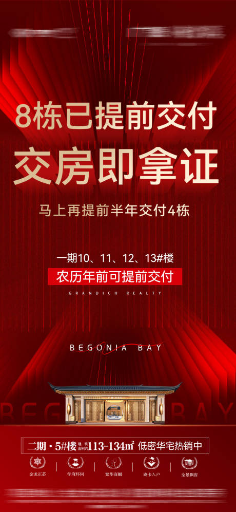 源文件下載【房地產交付海報】編號：56310018536285118