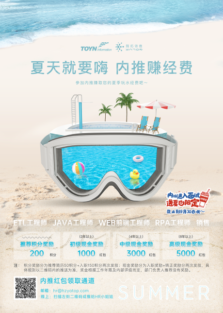 源文件下载【夏季主题内推海报】编号：52430018459565803