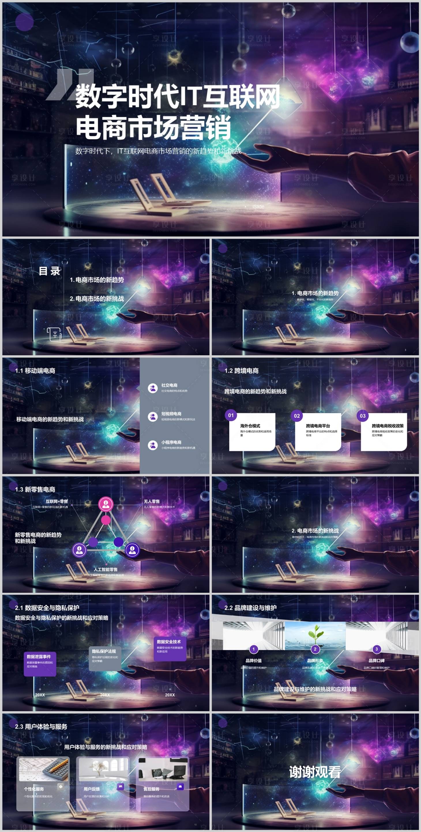 源文件下载【享设计】搜索编号：18880018556514638【数字时代IT互联网PPT】