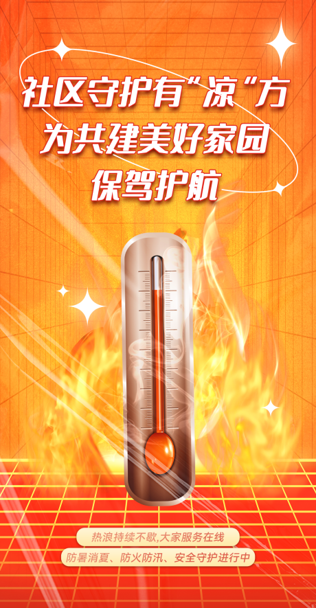 源文件下載【享設計】搜索編號：67780018486077982【高溫海報】