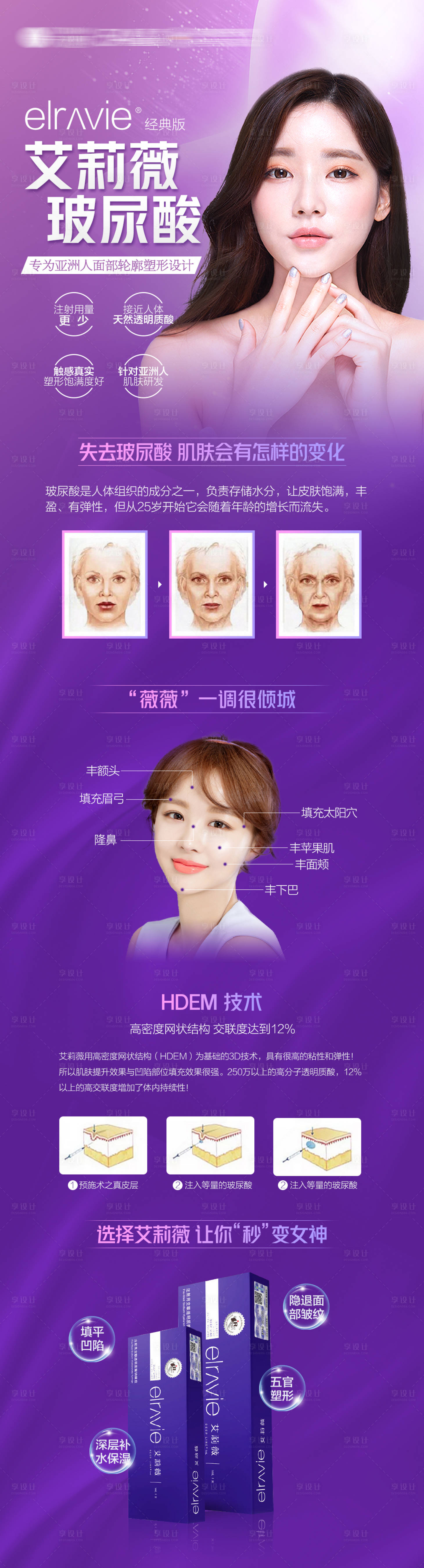源文件下載【享設計】搜索編號：70780018884405332【玻尿酸產品海報】