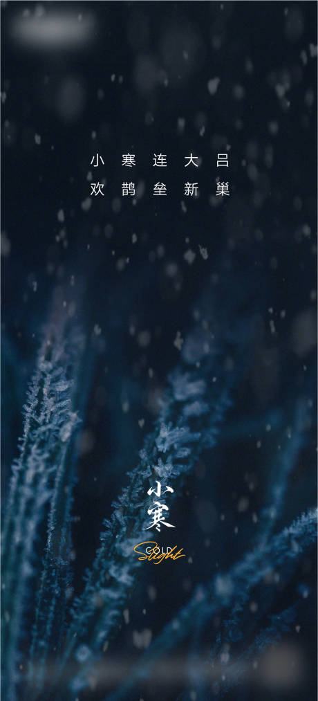 源文件下载【享设计】搜索编号：75310018439923522【小寒微信海报】