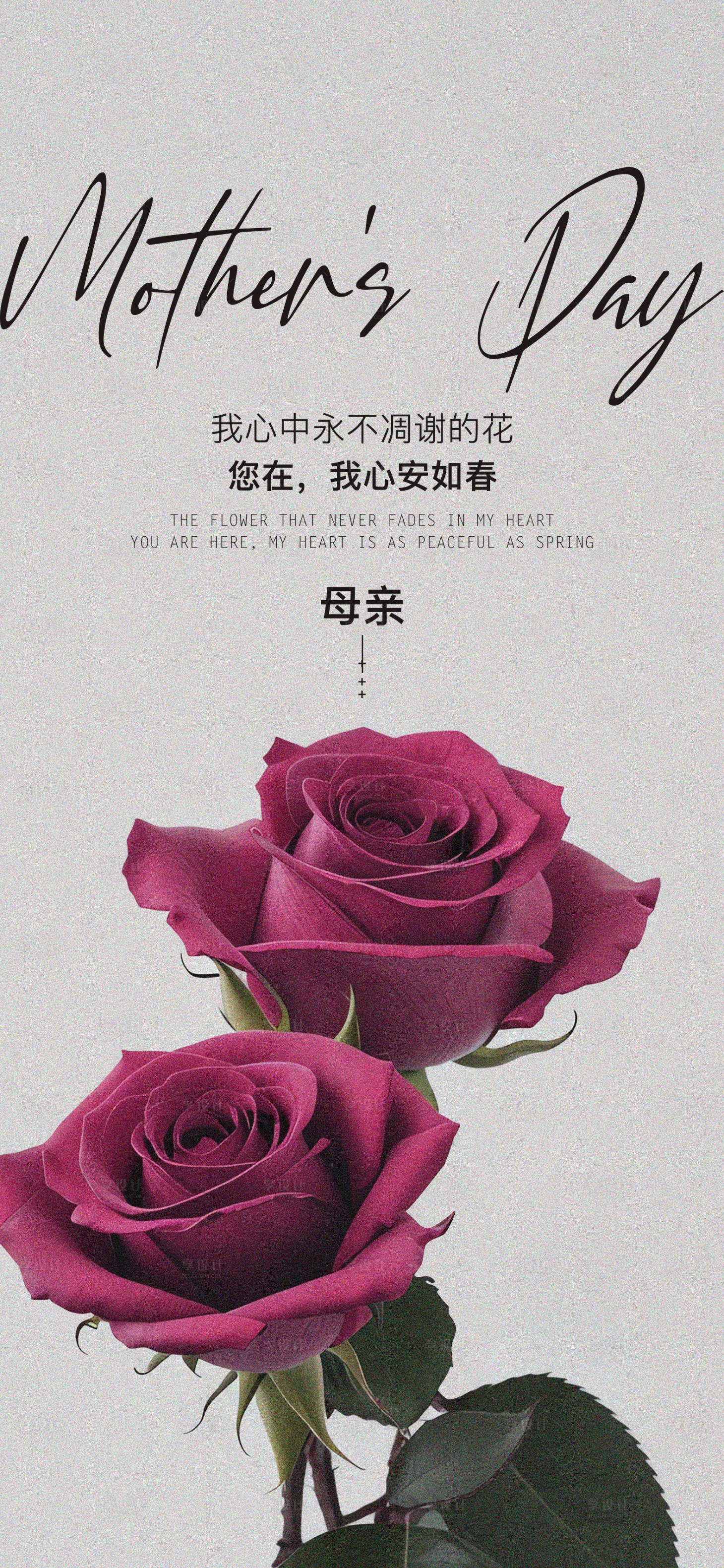 源文件下载【母亲节海报】编号：52540019043909261