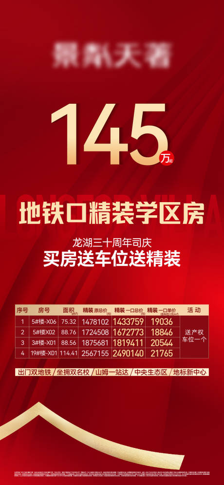 源文件下载【地产精红学区房红金海报】编号：41740018756539225