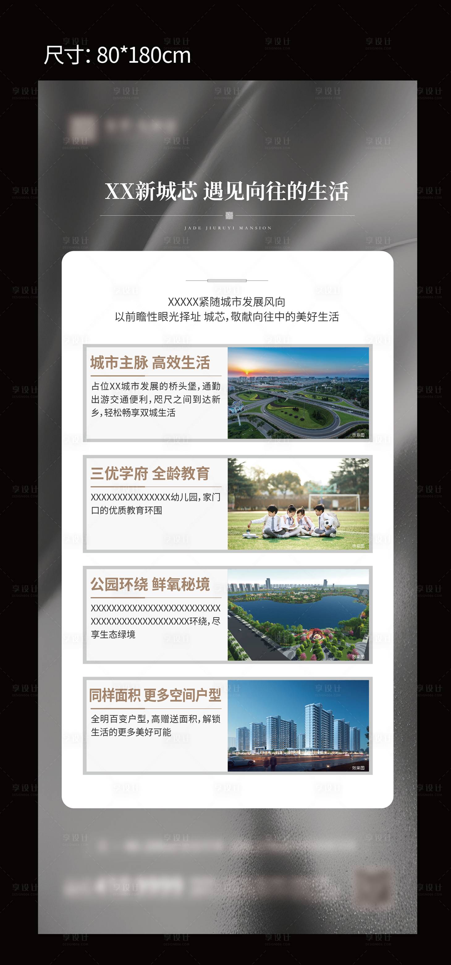 源文件下载【地产价值点展架】编号：93170018916349643
