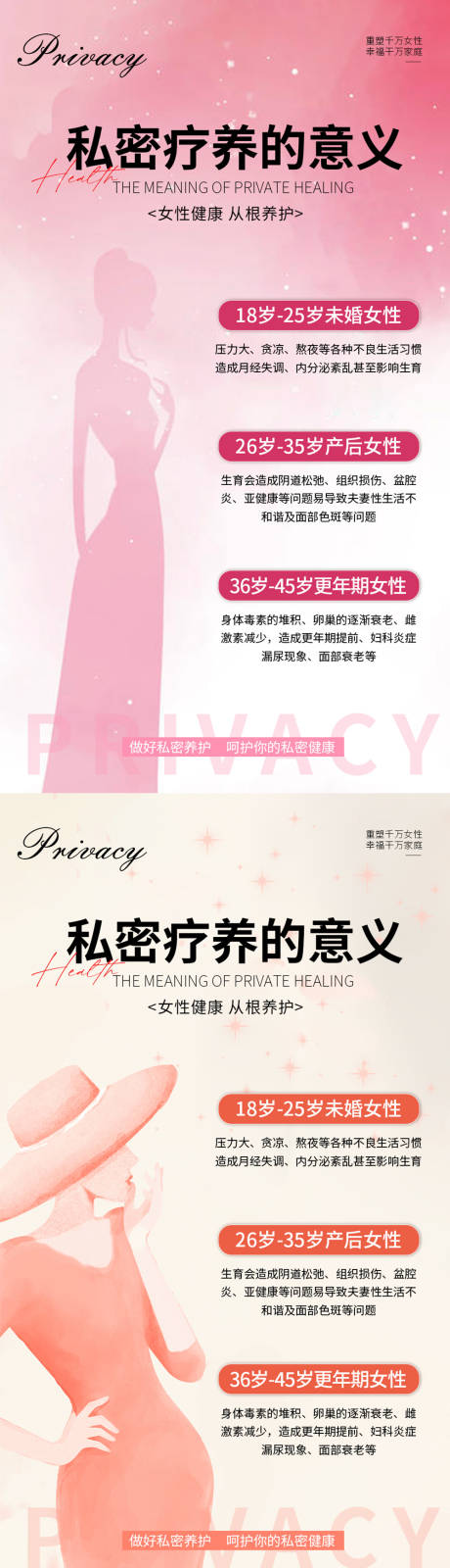 源文件下载【私密养护系列海报】编号：94350018928791942
