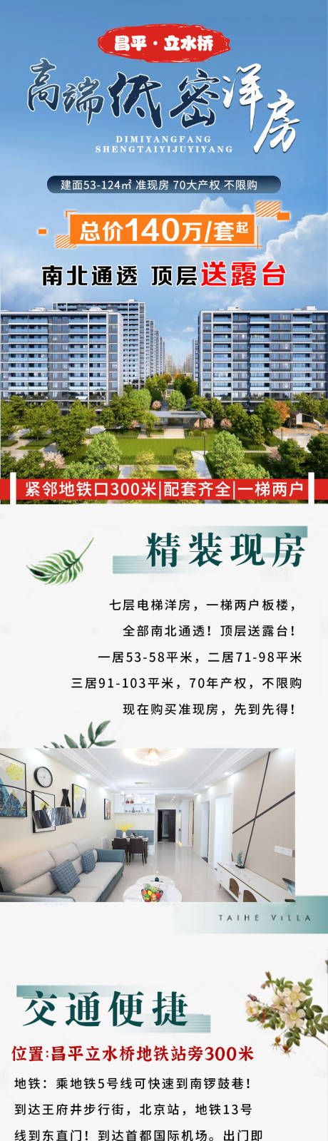 源文件下載【低密洋房價值點加推海報長圖】編號：82480018783726816