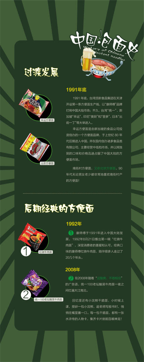 源文件下载【享设计】搜索编号：51980018915502426【泡面发展史展架】