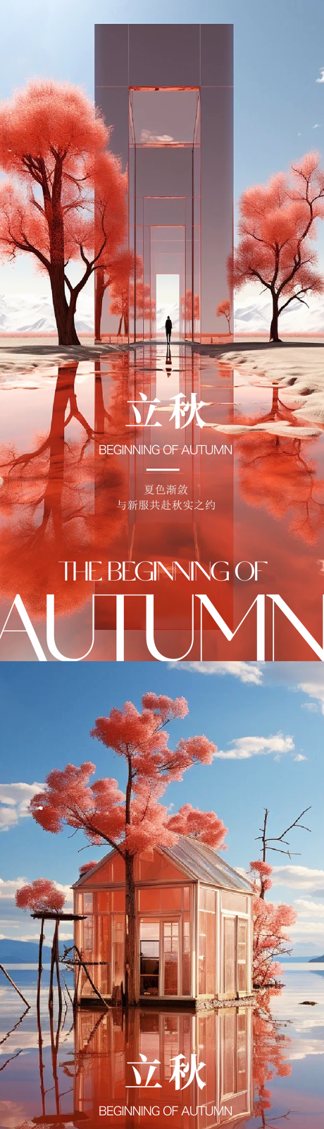 源文件下载【享设计】搜索编号：22660018499197783【立秋节气系列海报】