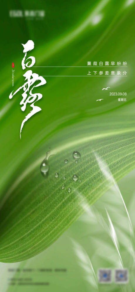 源文件下载【白露节气海报】编号：12890019041172222