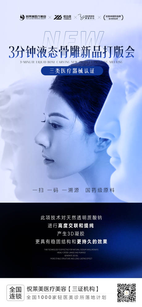 医美鼻部打板会海报