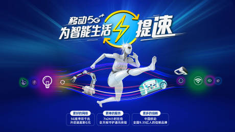源文件下载【享设计】搜索编号：20500018559679180【5G网络提速宣传背景板】
