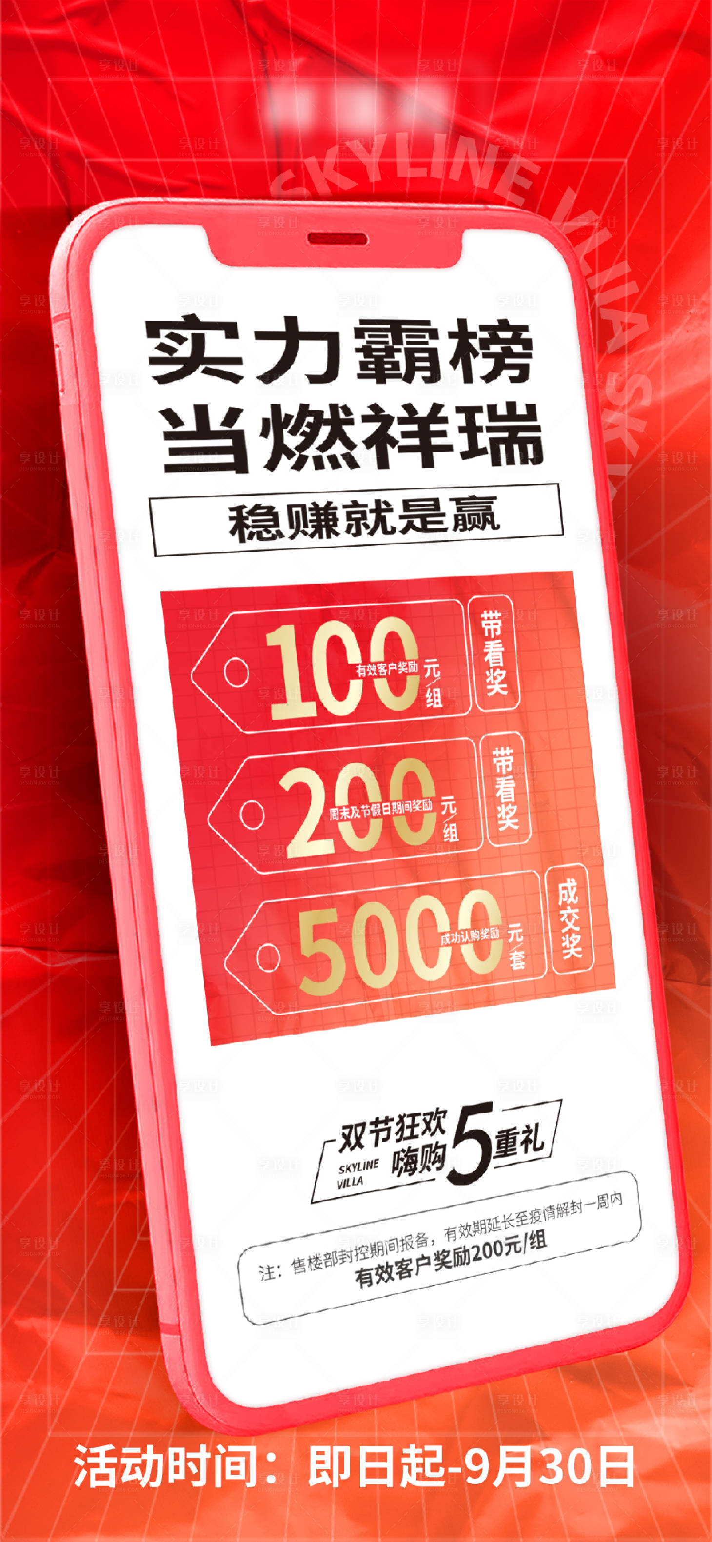 源文件下載【享設(shè)計】搜索編號：72250018709107321【地產(chǎn)銷量海報】