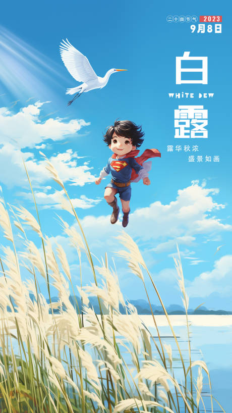 白露二十四节气海报