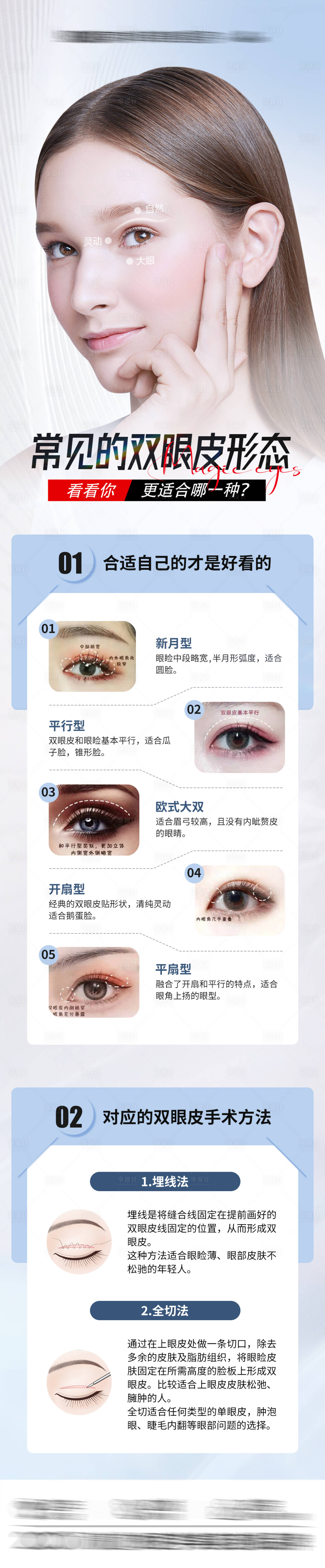源文件下载【双眼皮科普长图】编号：91510018886755165