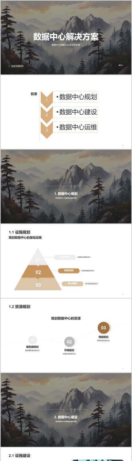 源文件下載【享設計】搜索編號：83870018545639265【智慧科技發展下數據中心解決方案PPT】