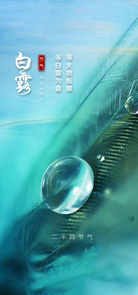 源文件下载【白露节气移动端海报】编号：95360018991106446