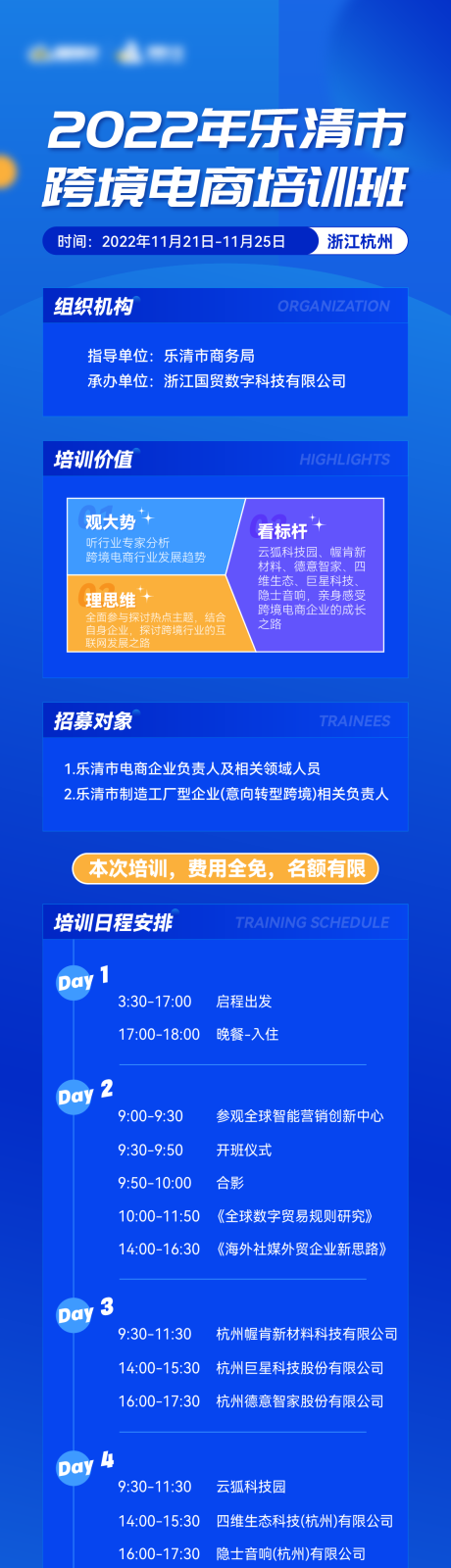 源文件下载【跨境电商培训长图海报】编号：18410018802589070