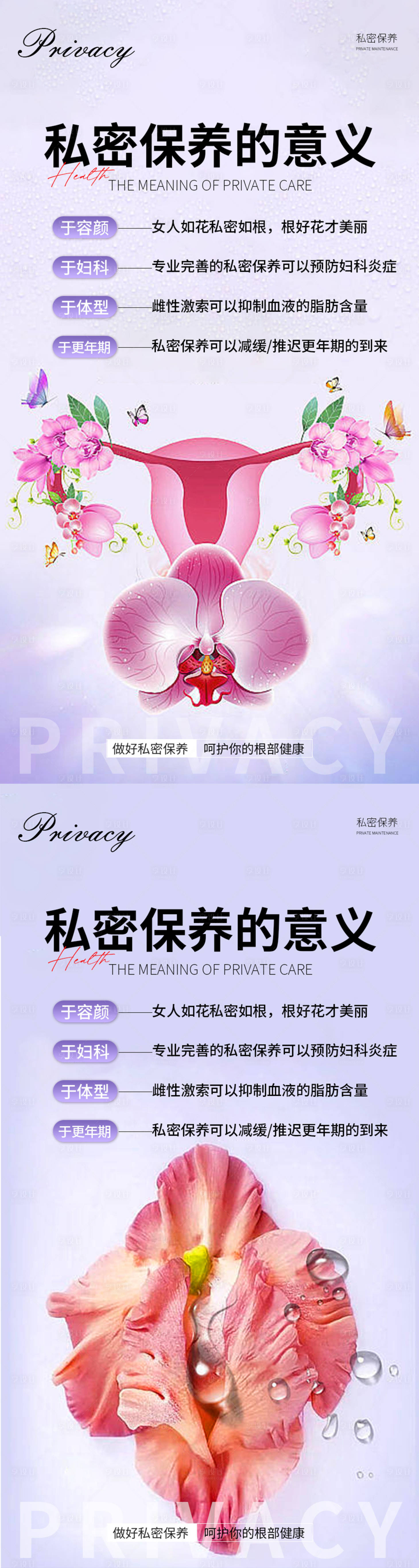 源文件下載【享設計】搜索編號：23090018909252708【私密養(yǎng)護系列海報】