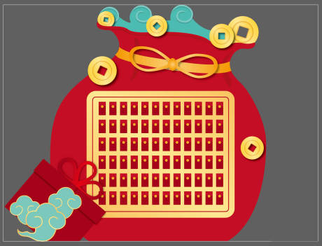 源文件下载【新年春节活动红包墙】编号：86930018674628005