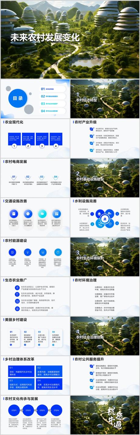 未来农村发展变化PPT
