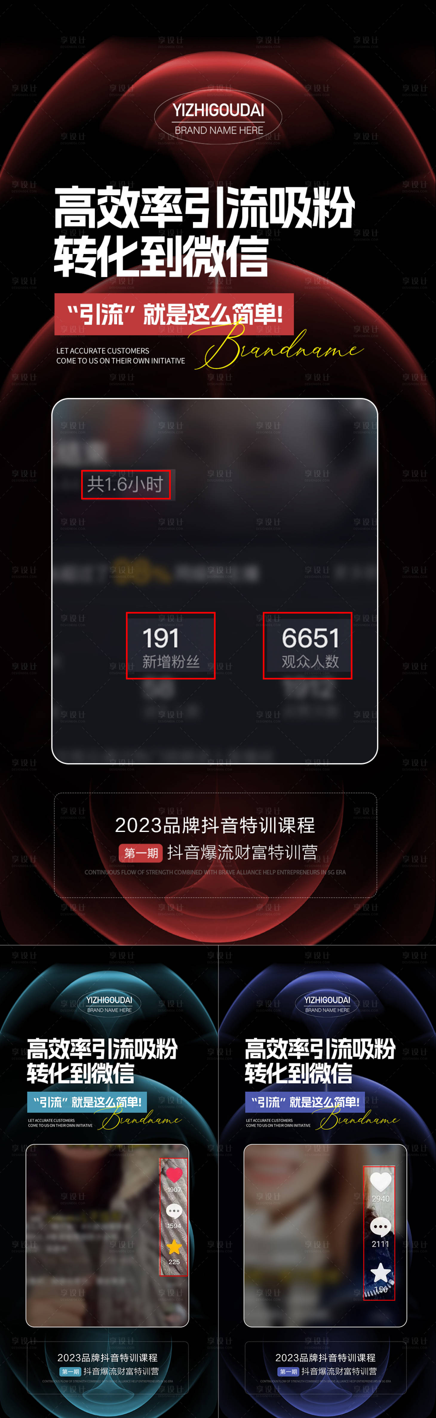 源文件下载【微商医美短视频培训海报】编号：52360018945819916