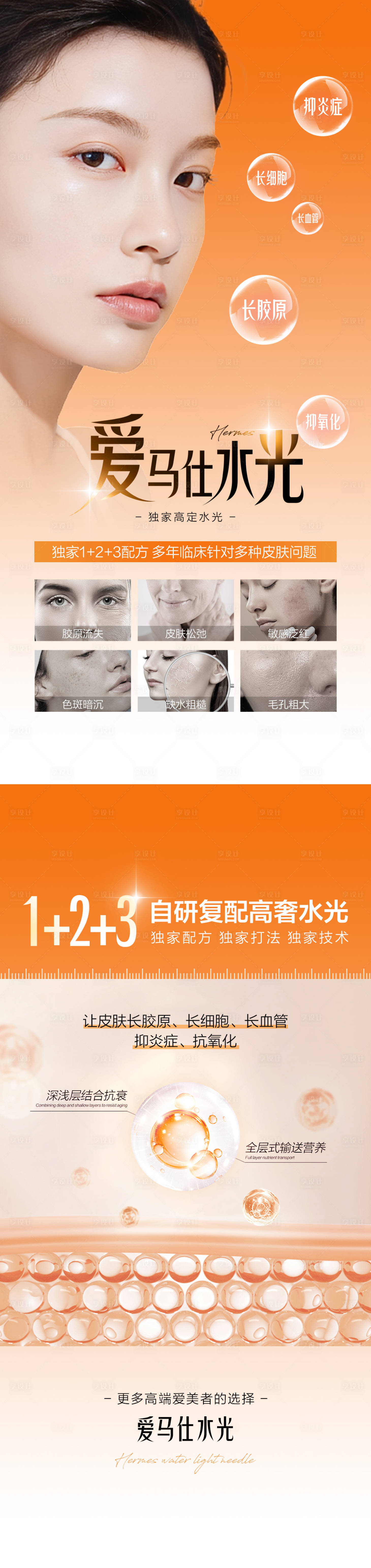 源文件下载【享设计】搜索编号：84950018718541417【医美水光项目介绍海报】