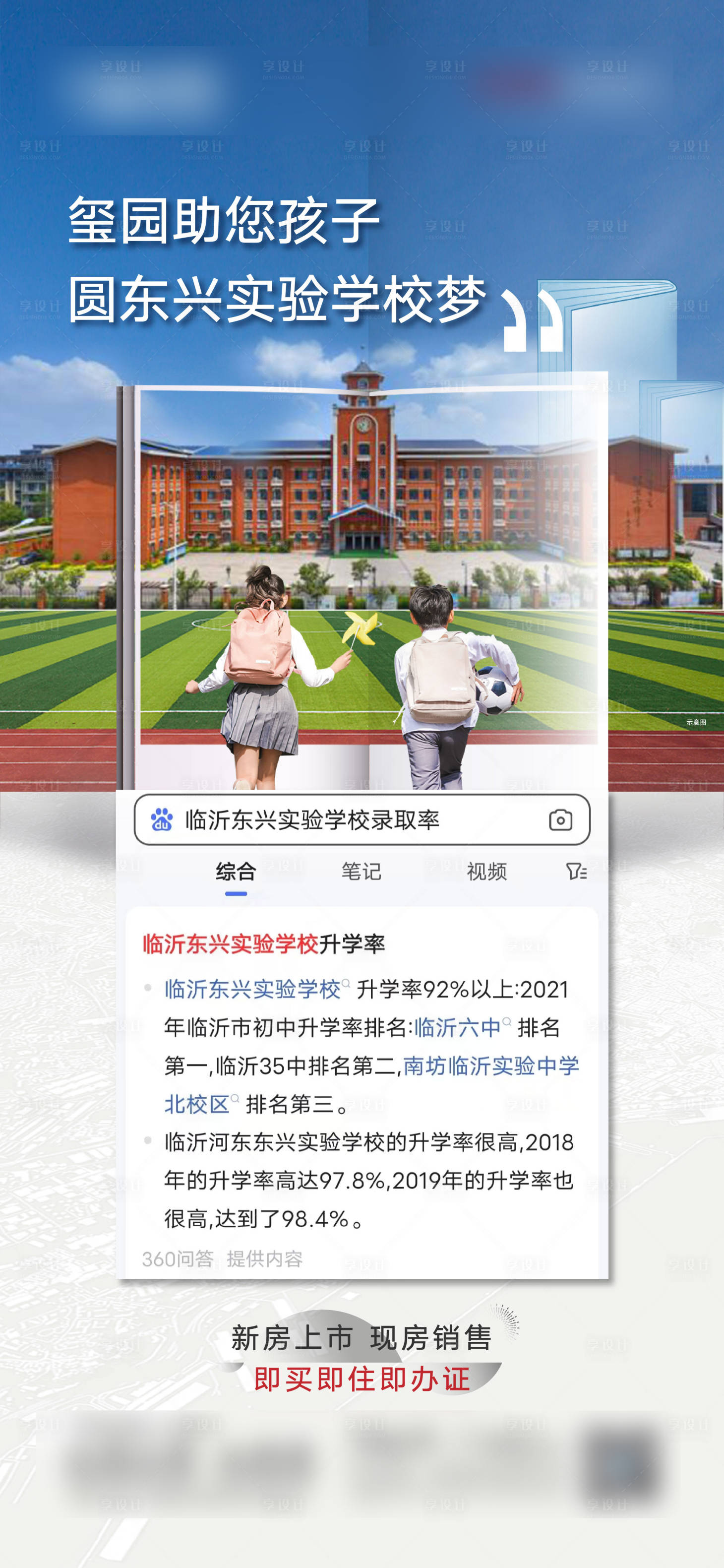 源文件下载【享设计】搜索编号：33080018976782454【学区价值点海报】